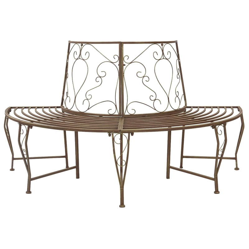 Banc d'Arbre 4-Nombre de places 160 x 80 x 89 cm Acier 647665647665