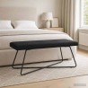 banc Uni Noir 110 x 40 x 45 cm Velours 647668647668