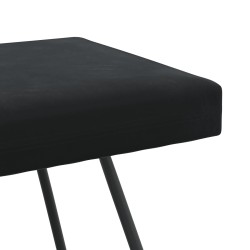 banc Uni Noir 110 x 40 x 45 cm Velours 647668647668