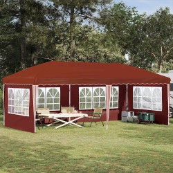 Tente de fête pop-up 575 x 289 x 245 cm Terre cuite 647678647678