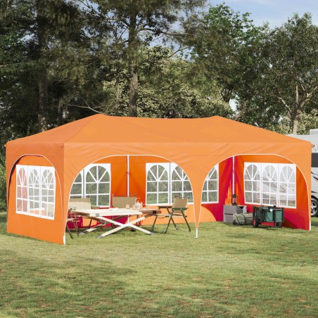 Tente de fête pop-up 575 x 288 x 245 cm Orange Tissu Oxford 647679647679