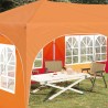 Tente de fête pop-up 575 x 288 x 245 cm Orange Tissu Oxford 647679647679