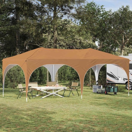 Tente de fête pop-up 575 x 288 x 245 cm Beige Tissu Oxford 647680647680