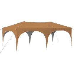 Tente de fête pop-up 575 x 288 x 245 cm Beige Tissu Oxford 647680647680