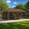 Housse de tonnelle avec murs latéraux 6 x 3 m Taupe Polyester 647684647684