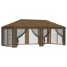 Housse de tonnelle avec murs latéraux 6 x 3 m Taupe Polyester 647684647684