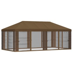 Housse de tonnelle avec murs latéraux 6 x 3 m Taupe Polyester 647684647684