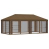 Housse de tonnelle avec murs latéraux 6 x 3 m Taupe Polyester 647684647684