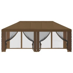 Housse de tonnelle avec murs latéraux 6 x 3 m Taupe Polyester 647684647684