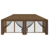 Housse de tonnelle avec murs latéraux 6 x 3 m Taupe Polyester 647684647684