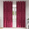 Rideaux en velours 2 pcs Bordeaux 260 x 140 cm Velours 647690647690