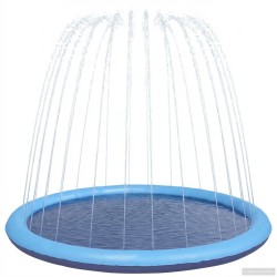 Tapis de Splash pour Enfants et Chiens Bleu Ø150 x 10 cm PVC 647693647693