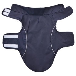 Imperméable pour chien avec bandes réfléchissantes en polyester bleu marine taille M 647695647695