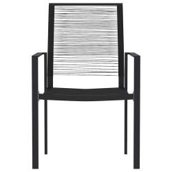 Ensemble à manger de jardin 9 pcs Noir 647696647696