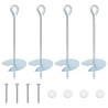 Ancre de terre 4 pcs Argenté Ø10 x 30 cm Métal galvanisé 647698647698