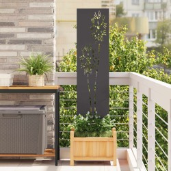 Écran de confidentialité de jardin Fretwork Noir 32 x 140 cm 647699647699