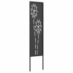 Écran de confidentialité de jardin Fretwork Noir 32 x 140 cm 647699647699