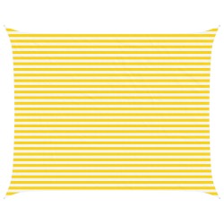 Voile d'ombre Jaune et blanc 5 x 4 m 100 % polyester Oxford 647700647700