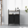 Panier à linge à 2 compartiments avec étagères chêne fumé 647701647701