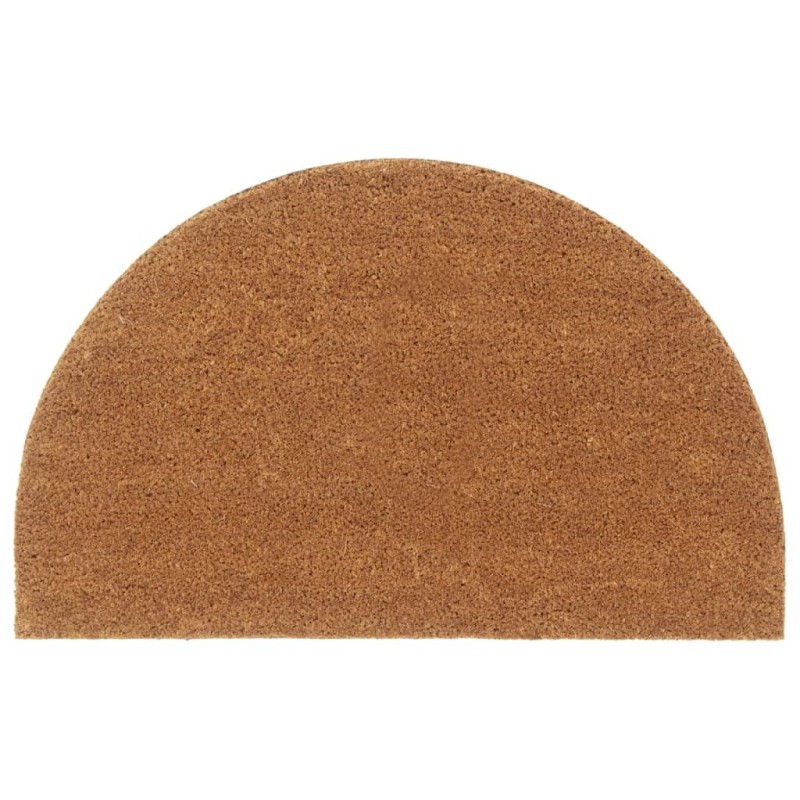 Tapis de porte naturel demi-rond 50x80cm fibre de coco touffeté 647702647702
