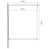 Store roulant d'extérieur 125 (l) x 140 (H) cm blanc 647703647703