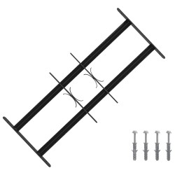 Grille de sécurité pour fenêtres avec 2 barres transversales 647704647704