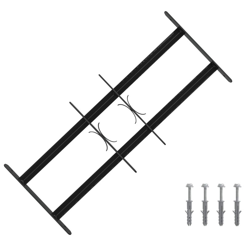 Grille de sécurité pour fenêtres avec 2 barres transversales 647704647704