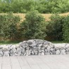 Paniers à gabions arqués 7 pcs 300x50x40/60 cm fer galvanisé 647710647710