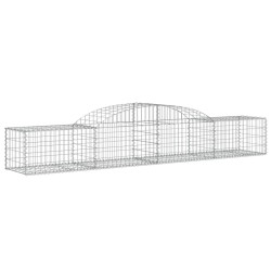 Paniers à gabions arqués 7 pcs 300x50x40/60 cm fer galvanisé 647710647710