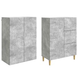 2 pcs Gris béton 647713647713