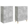 2 pcs Gris béton 647713647713