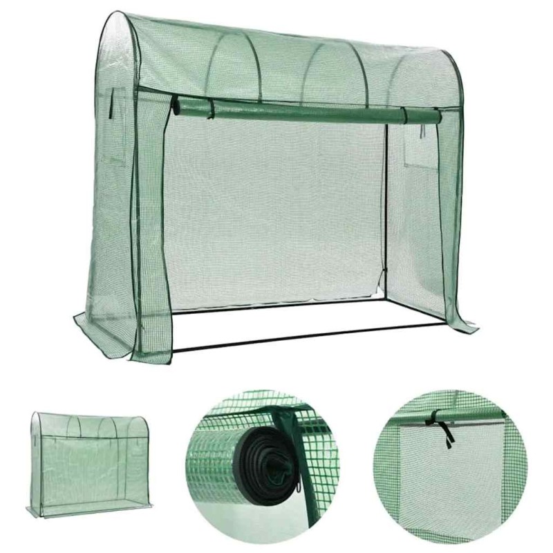 Serre avec porte zippée 200x80x170 cm 647723647723