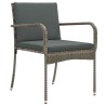 Ensemble de jardin avec coussin acier 647727647727