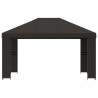 Pavillon 4 × 3 m Anthracite Polyester et Acier 190 gsm 647729647729