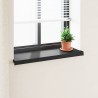 Appui de fenêtre Noir avec grain de bois 100 x 35 x 4,5 cm PVC 647730647730