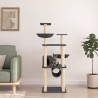 Arbre à chat avec griffoirs en sisal gris foncé 141 cm 647736647736