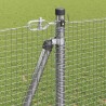 Clôture en fil soudé avec base en béton 25 x 1,2 m Argenté 647741647741