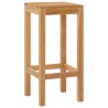 Tabouret de bar 4 pcs Naturel Bois de teck massif 647746647746