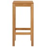 Tabouret de bar 4 pcs Naturel Bois de teck massif 647746647746
