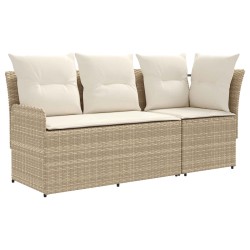 Sofa de jardin avec accoudoirs et sofa d'angle 2 Pièce Rotin PE 647747647747