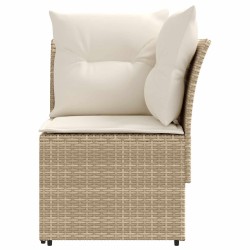 Sofa de jardin avec accoudoirs et sofa d'angle 2 Pièce Rotin PE 647747647747