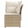 Sofa de jardin avec accoudoirs et sofa d'angle 2 Pièce Rotin PE 647747647747