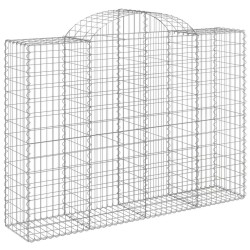 Paniers à gabions arqués 5 pcs 200x50x140/160 cm Fer galvanisé 647756647756