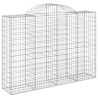 Paniers à gabions arqués 5 pcs 200x50x140/160 cm Fer galvanisé 647756647756