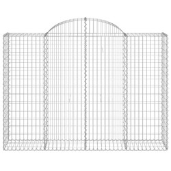 Paniers à gabions arqués 5 pcs 200x50x140/160 cm Fer galvanisé 647756647756