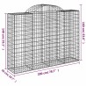 Paniers à gabions arqués 5 pcs 200x50x140/160 cm Fer galvanisé 647756647756