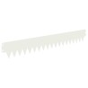 Bordure de Pelouse 30 pcs 103 x 15 cm métal Blanc 647760647760