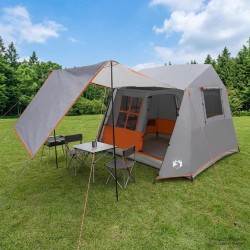 Tente tunnel Gris et orange 275 x 240 x 200 cm 647767647767