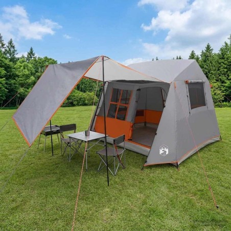 Tente tunnel Gris et orange 275 x 240 x 200 cm 647767647767