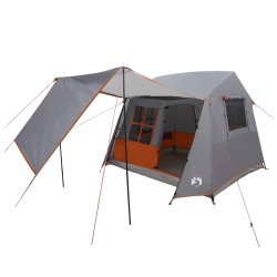 Tente tunnel Gris et orange 275 x 240 x 200 cm 647767647767